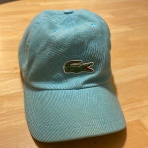 Vintage rare Loacoste baby blue hat.